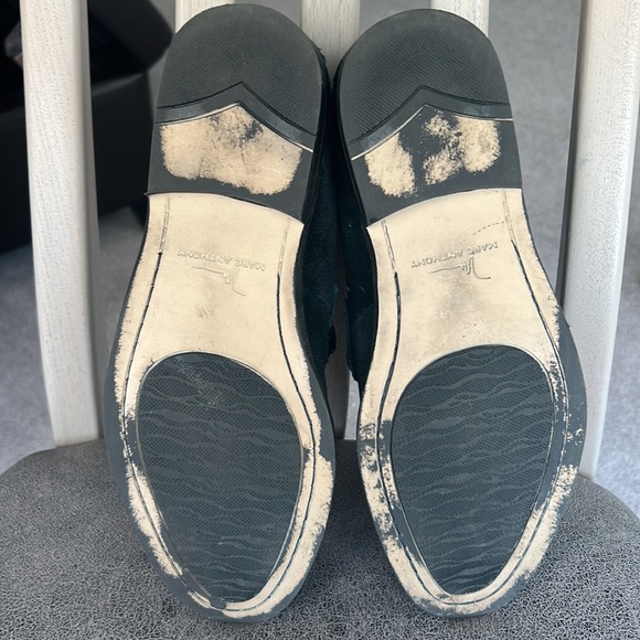Marc Anthony dark blue suede slip on shoes in size 8 1/2 medium GUC. - Picture 2 of 5